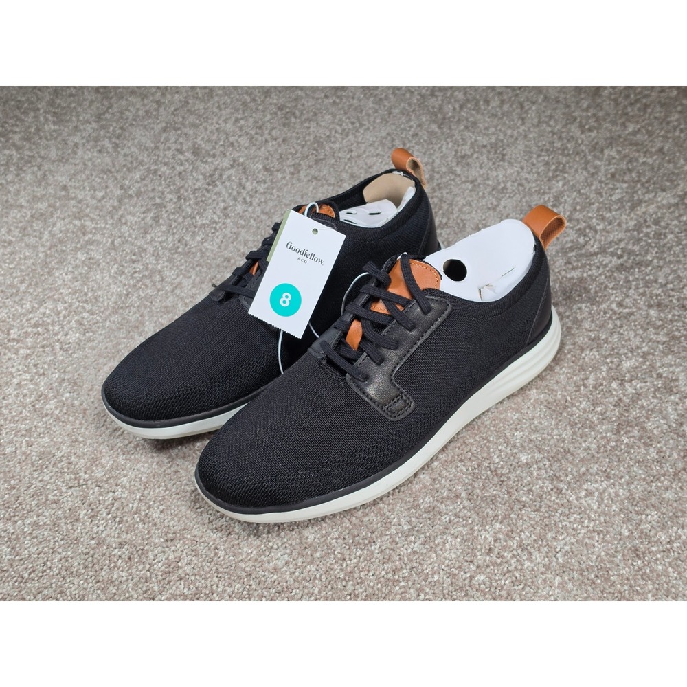 Goodfellow & Co Zeke Mens Black Knit Memory Foam Sneakers Shoes Size 8 NEW